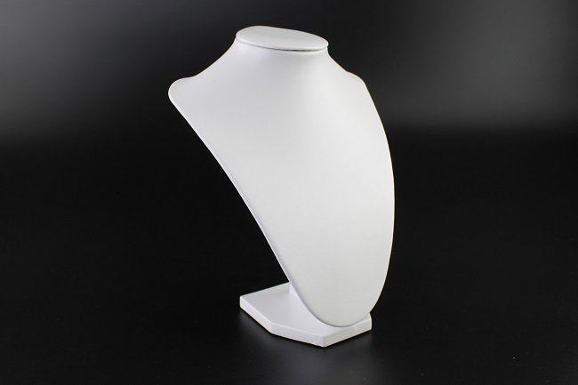 Dekolt na šperky výška 22cm bílý slonová kost (A06Wx)
