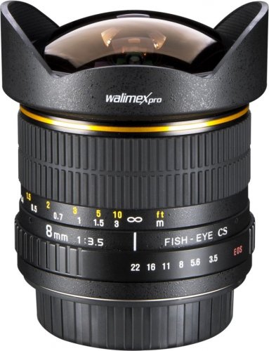 Walimex pro 8mm f/3,5 Fisheye I APS-C objektív pre Canon EF-S