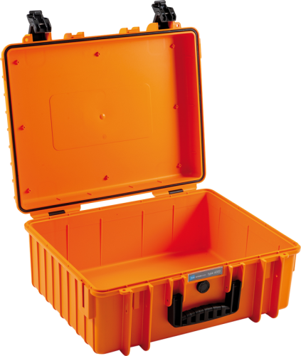 B&W Outdoor Case 6000, prázdný kufr oranžový