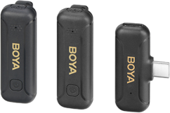 Boya BY-WM3T2-U2 - 2.4G Mini Wireless Microphone - for USB Type-C devices 1+2