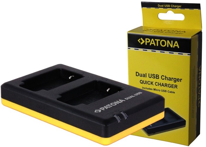 Patona Dual LCD USB Charger for Fujifilm NP-W126