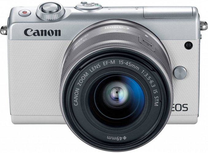 Canon EOS M100 + 15-45 + 55-200 IS STM bílý