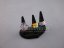 1x Triple Display Stand Samt Ring Finger Schwarz (PRST3)