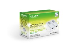 Powerline ethernet TP-Link TL-PA4010P KIT nano adaptér (600 Mb/s), průchozí. zásuvka