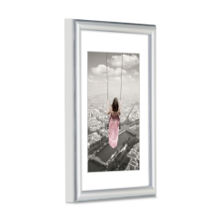 Plastový rám Hama SWING, stříbrný, 50x70 cm