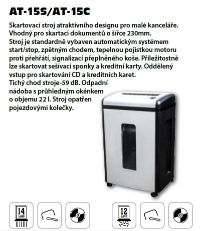 Aktenvernichter AT-15C