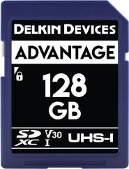 Delkin SD Advantage 660X UHS-I U3 (V30) R100/W80 128GB