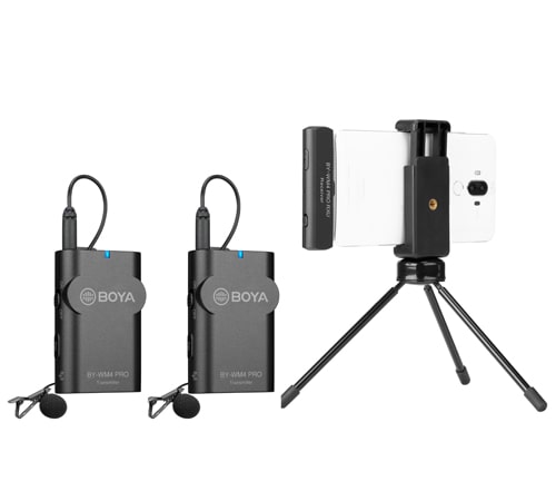 BOYA BY-WM4 Pro-K6 Bezdrátový mikrofonní 2,4GHz UHF systém pro USB-C zařízení