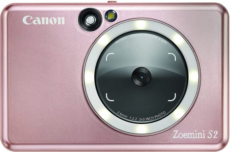 Canon Zoemini S2 Instant Camera & Pocket Printers Rose Gold