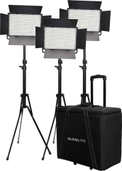 Nanlite Kit Nanlite 3 light kit 900DSA w/Trolley Case & Light Stand