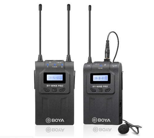 BOYA BY-WM8 PRO-K1 UHF bezdrátový mikrofonní systém (1x vysílač + 1x přijímač) BOYA BY-WM8 PRO-K1 UHF bezdrátový mikrofonní systém (1x vysílač + 1x přijímač)