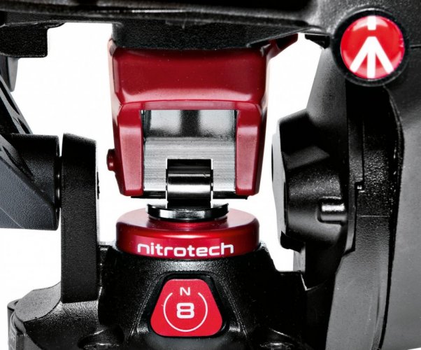 Manfrotto MVHN8AH, Nitrotech N8 Fluid Video Head With Continuous