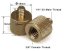 forDSLR 3/8″ na 1/4″ mosazná závitová redukce, délka 20mm