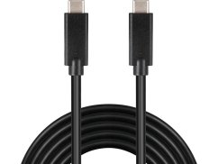 Kabel USB-C 3.2 generace 2x2, 3A, 20 Gbit/s, černý, 1 m