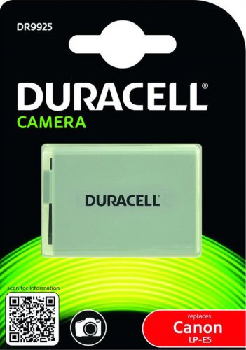 Duracell DR9925, Canon LP-E5, 7.4V, 1020 mAh