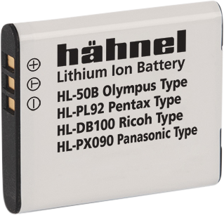 Hähnel HL-50B, Olympus LI-50B, 850mAh, 3.7V, 3.1Wh