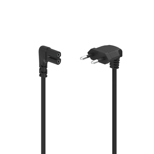 Hama síťový napájecí kabel, kolmé euro vidlice, 1,5 m
