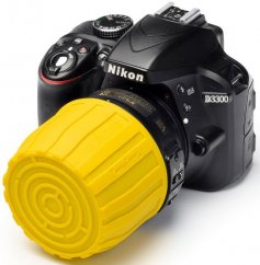 easyCover Lens Maze Silikon-Objektivschutz für Objektive mit einem Durchmesser von 52–77mm Gelb