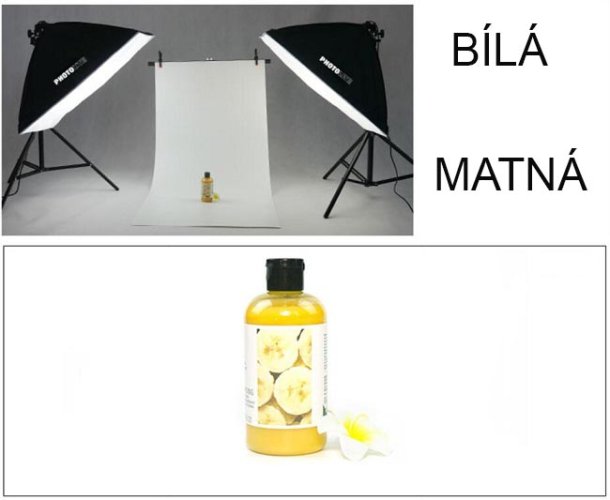 Fotopozadí bílé PVC 70x140 lesklé matné (PVW7)