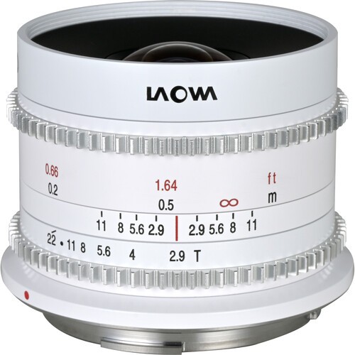 Laowa 9mm T/2,9 Zero-D Cine (m+ft) für MFT (Weiß)