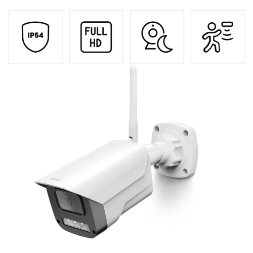 Chytrá venkovní WiFi kamera Hama, noční vidění, Full HD