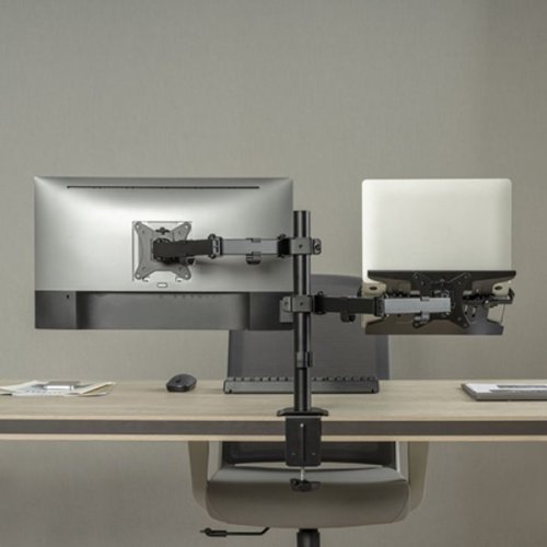 Brateck LDT66-C024ML Stolní držák monitoru a notebooku, černý