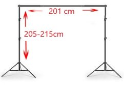 Konstrukce pro fotografické pozadí 215x201cm (FS803)