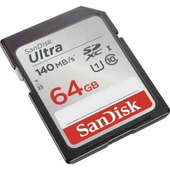 SanDisk Ultra 64 GB SDXC Speicherkarte 140 MB/s