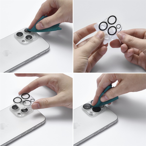 Hama Cam Protect, ochranné sklo na fotoaparát pro Apple iPhone 16 Pro/16 Pro Max, průhledné