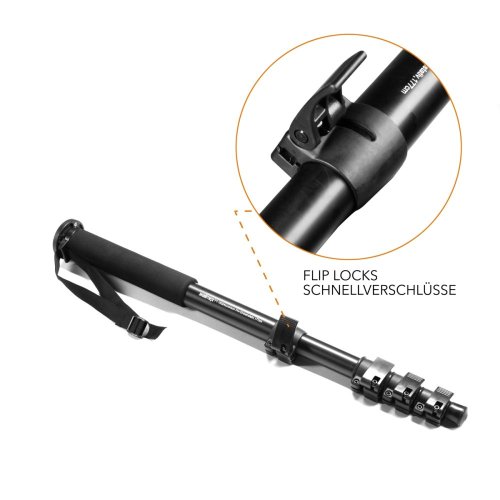 Walimex FT-1502 Aluminium Pro jedno-nohý stativ 177 cm