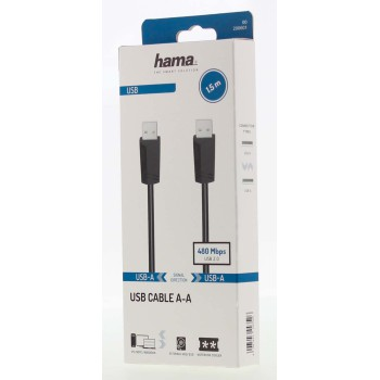 Kabel Hama USB 2.0 typ A-A 1,5 m