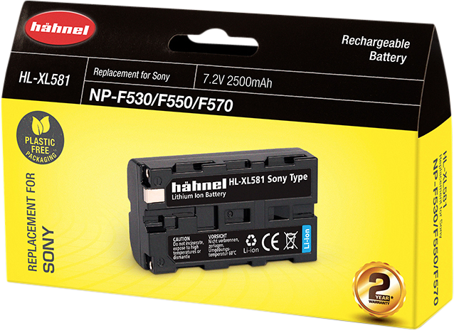 Hähnel HL-XL581, Sony NP-F530/550/570, 2500mAh, 7.2V, typ L