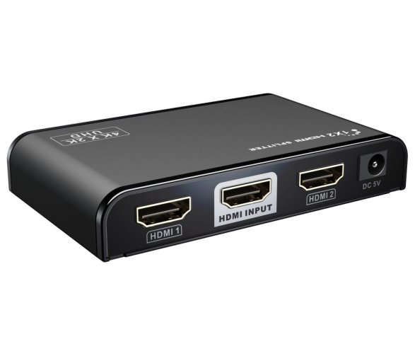 Adaptér (Splitter) HDMI 2.0 1-2 port , 4K x 2K/60Hz, FULL HD, 3D, černý