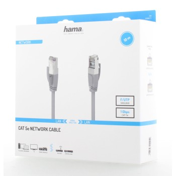Hama sieťový kábel Cat5e F/UTP RJ45 tienený, 10 m