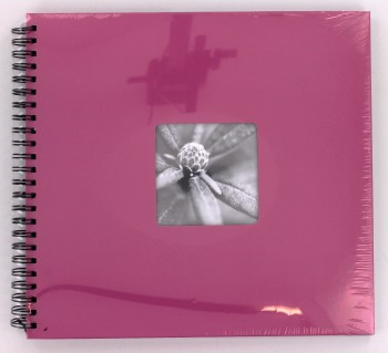 FINE ART 36x32 cm, Photo 10x15 cm/300 pcs, 50 Pages, Black Sheets (Pink)