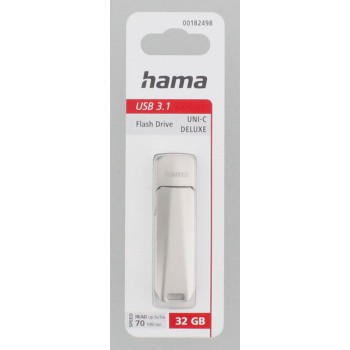 Hama USB flash disk Uni C Deluxe, USB-C 3.1, 32 GB, 70 MB/s