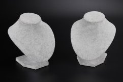 Stojan, stojánek, dekolt na šperky výška 15cm samet (A08SM)