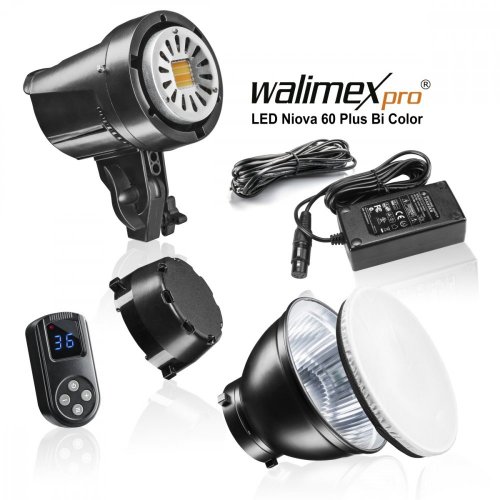Walimex pro Niova 60 Plus Bi Color, 60W Photo Video Studio Light