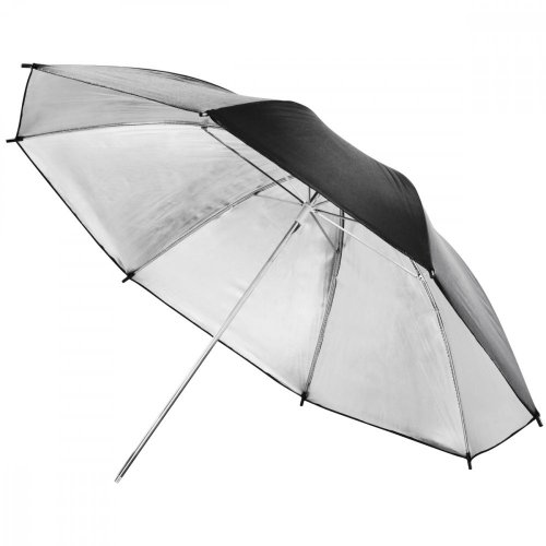 Walimex oboustranný reflektor 100cm + deštník 84cm stříbrný/zlatý/bílý