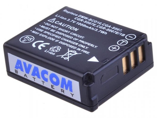 Avacom Replacement for Panasonic CGA-S007, DMW-BCD10