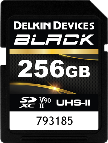 Delkin SDXC BLACK Rugged UHS-II R300/W250 (V90) 256GB (new)