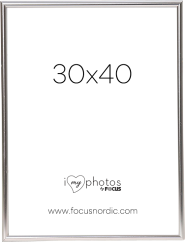 Focus Can-Can Shiny Silver 30x40