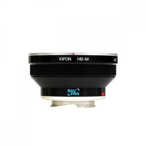 Kipon Baveyes adaptér z Hasselblad objektivu na Leica M tělo (0,7x)