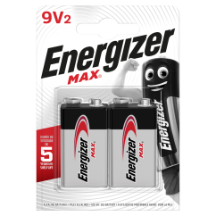 Energizer Max 9v 2 Pack
