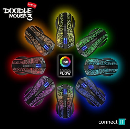 Connect IT DOODLE 3 bezdrátová myš, herní