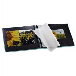 Fotoalbum Hama FINE ART 28x24 cm, 50 strán, tyrkysový, špirálový, lepiaci