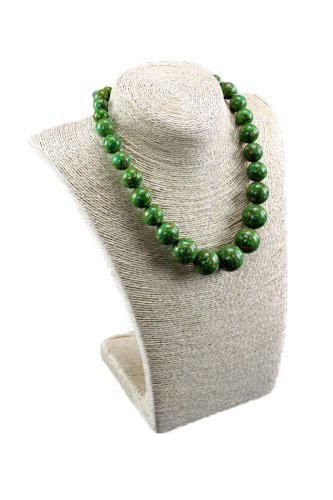 Dekolt, stojánek, stojan na šperky provázkový 36cm bílý (A-14BIL)