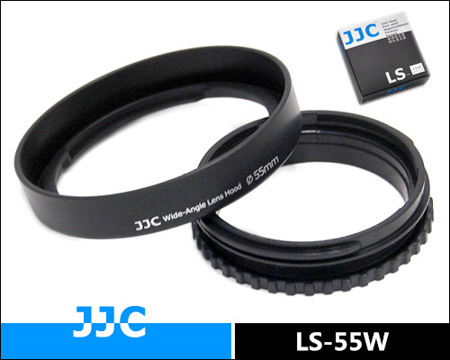 JJC LS-55W sluneční clona pro širokoúhlé objektívy 55mm