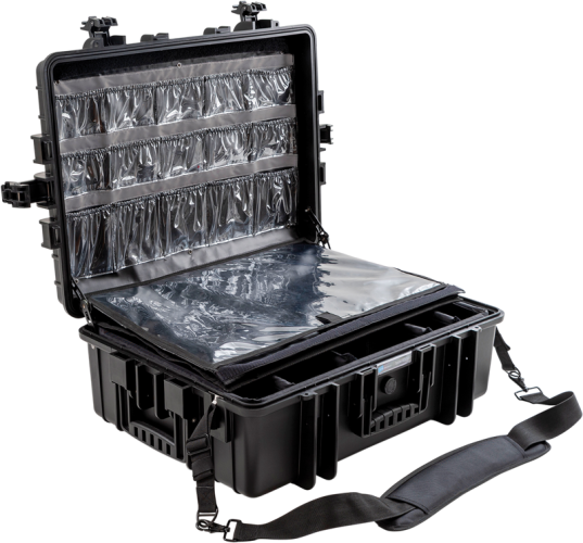B&W Outdoor Koffer Type 6500 mit medizinischem Notfall-Kit Schwarz