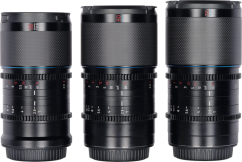 Sirui Anamorphic Lens Saturn Kit 35, 50 & 75mm T2.9 1.6x Carbon Fiber FF L-Mount (Blue Flare)
